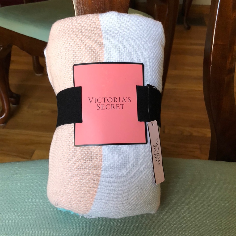 Victoria’s Secret striped blanket